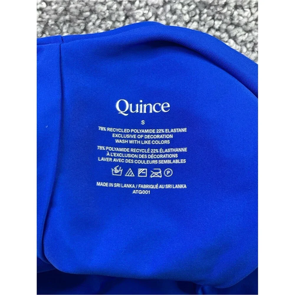 Quince Triangle Bikini Set Small Electric Blue